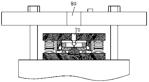 An elastic fastening component with simple structure