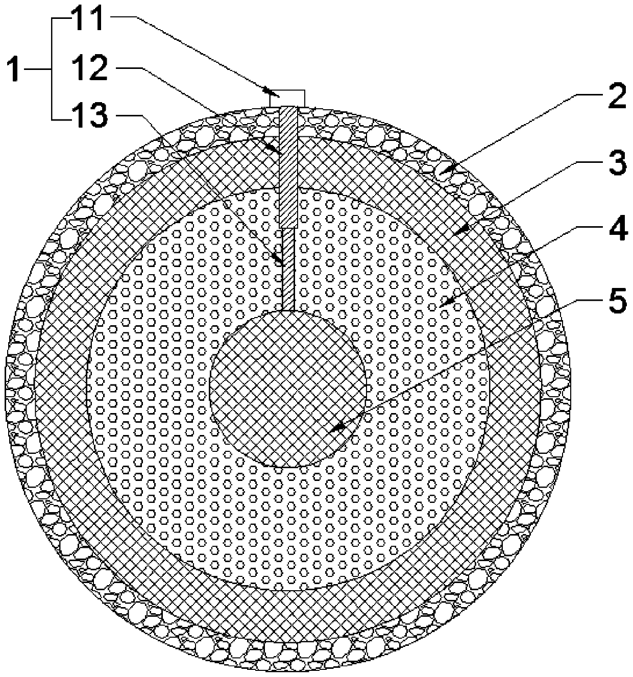 Fire-fighting grenade for forest and grassland and application of fire-fighting grenade