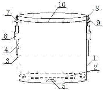 An intelligent container type storage bag device