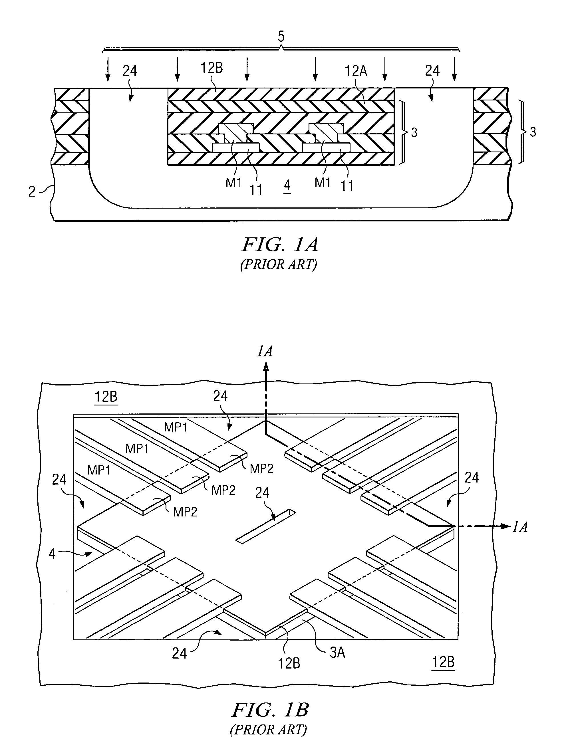 Etching cavity structures in silicon under dielectric membrane