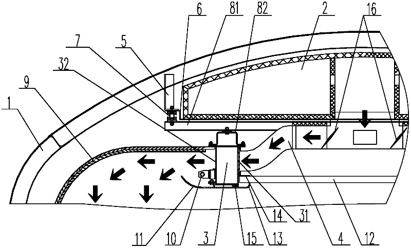 Mounting method for air delivery duct of conference room of special railway vehicle