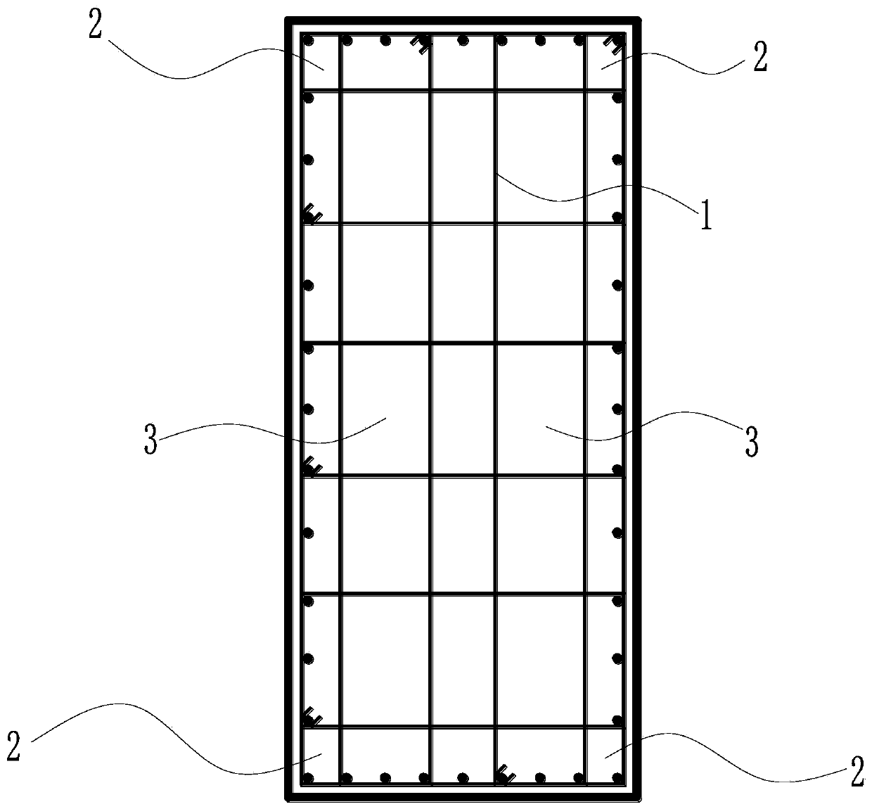 Pouring method of high and large concrete frame column