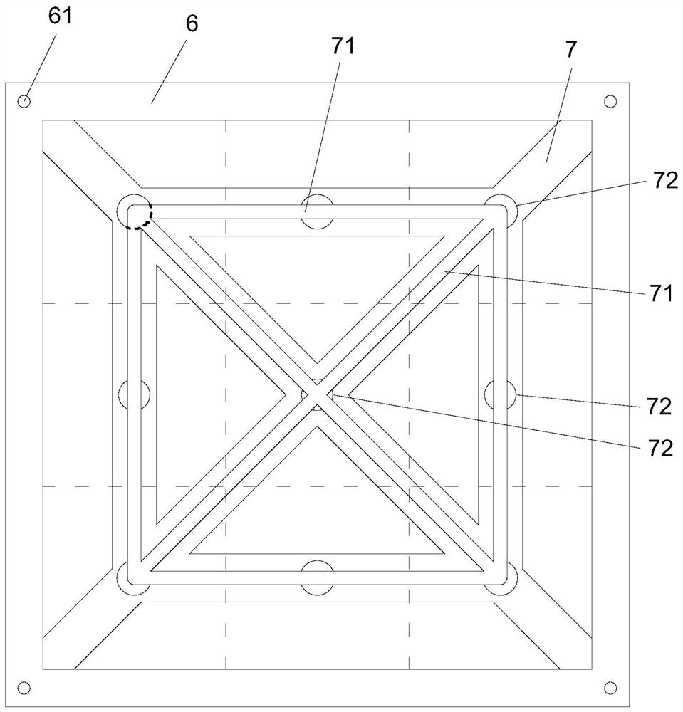 Multipoint nondestructive testing device for concrete