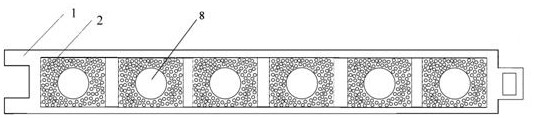 A kind of pvc polymer fiber lightweight partition board and its construction and installation method