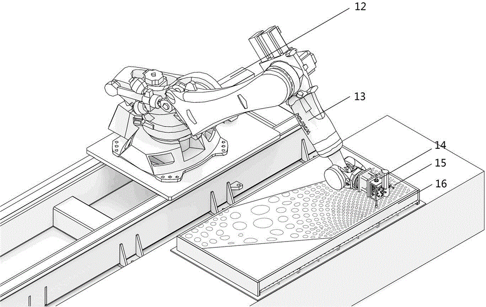Metal hammering machining tool applied to robotic arm