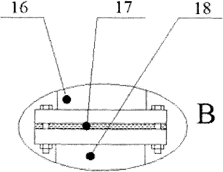 Device for testing underwater high-speed object generated along with supercavity