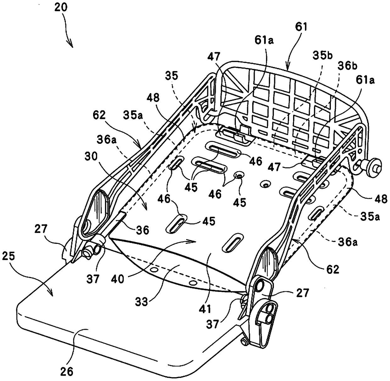 Seat support unit and stroller