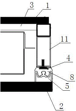 Integral floor bearing damping structure for rail transit vehicles such as high speed trains and metros