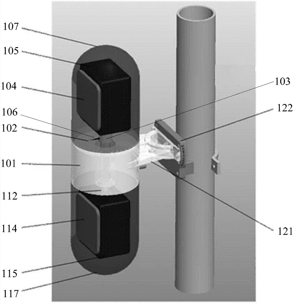 Device for return transmission networking