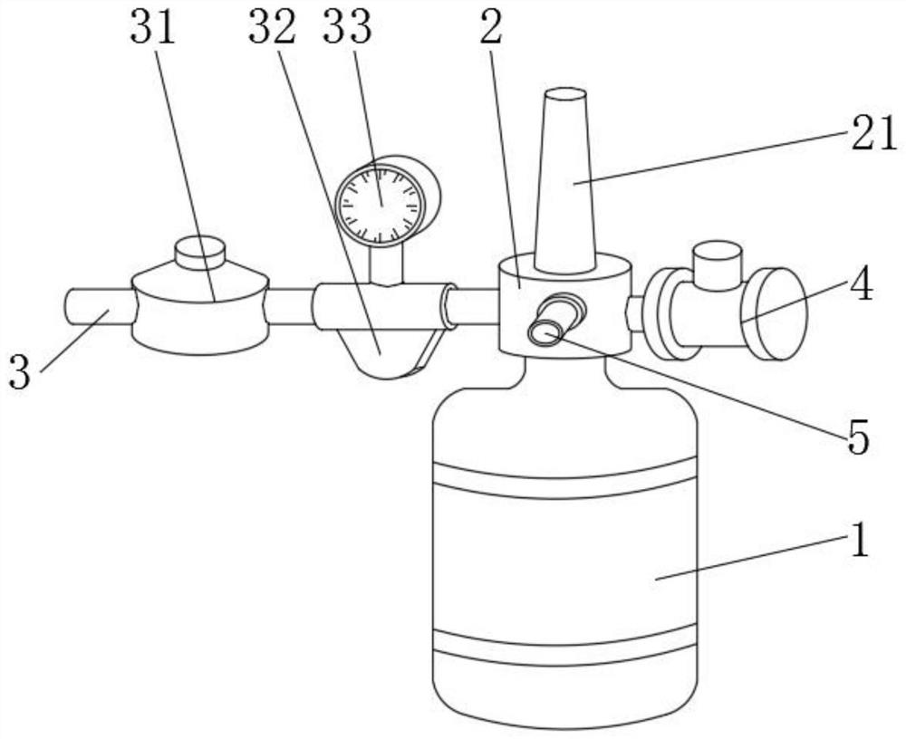 Oxygen supply system and oxygen inhalator and control system thereof