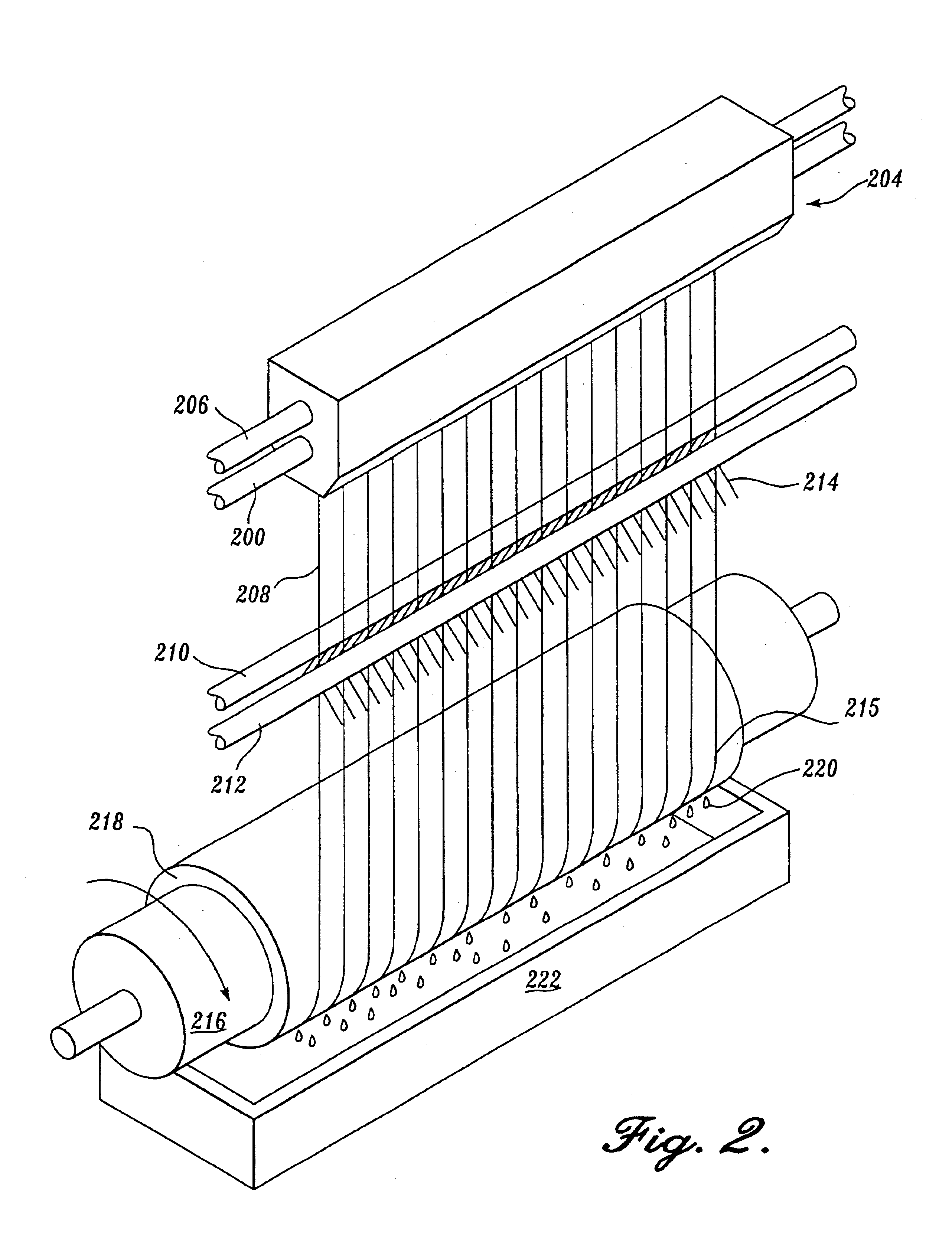 Meltblown process with mechanical attenuation