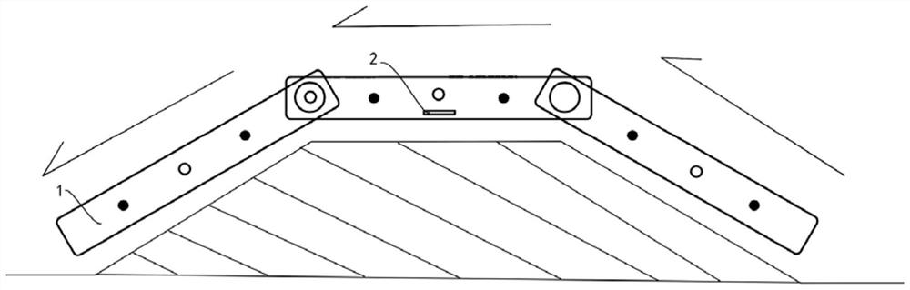 Transition auxiliary device and transition auxiliary system of pile driving barge