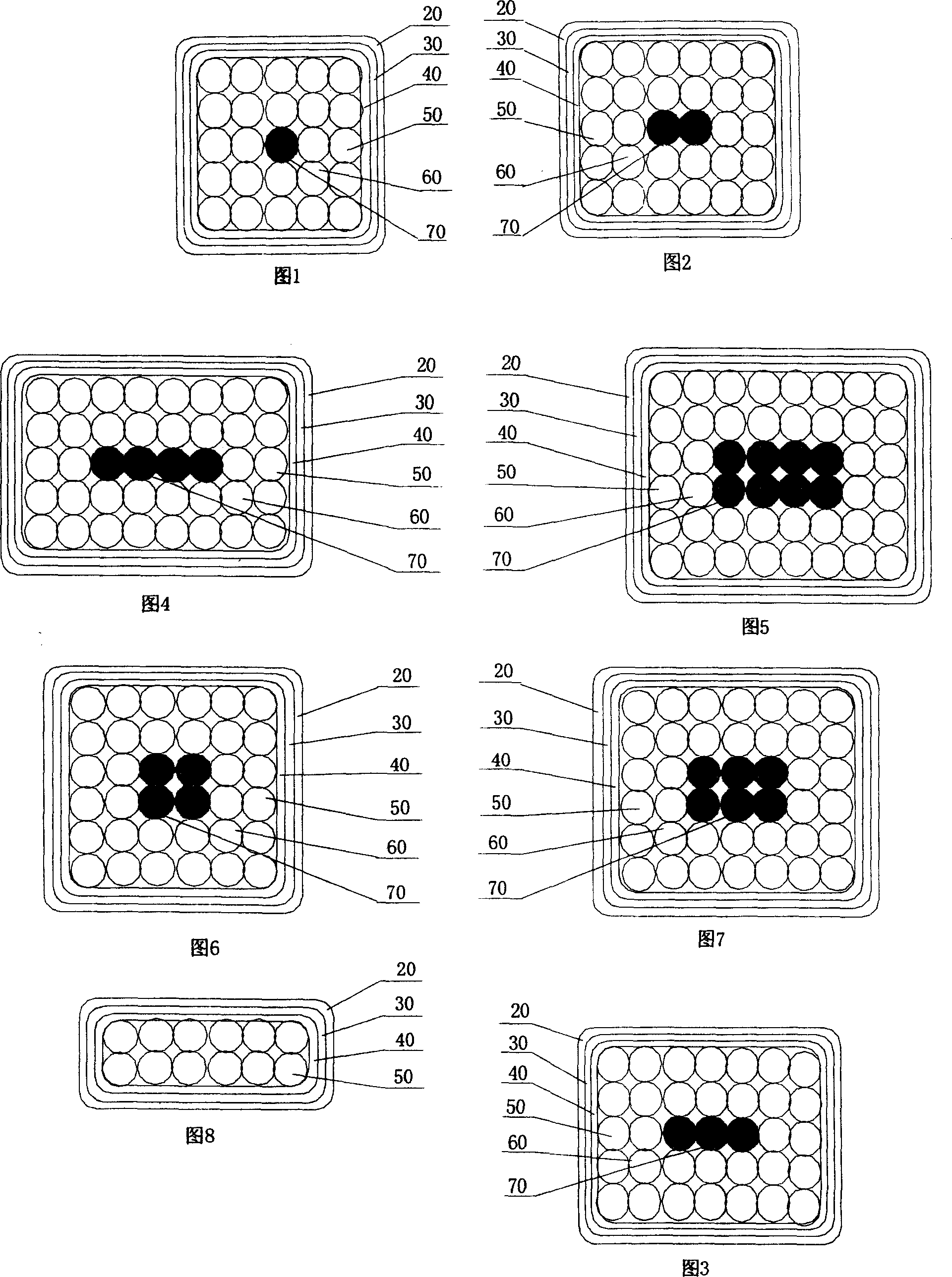 Rectangular cross section stranded conductor and fabrication method and apparatus thereof