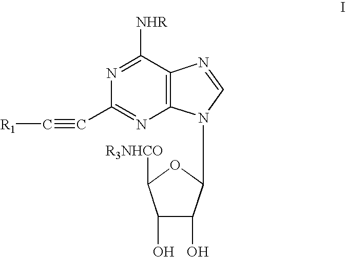 Methods for preparing 2-alkynyladenosine deriviatives