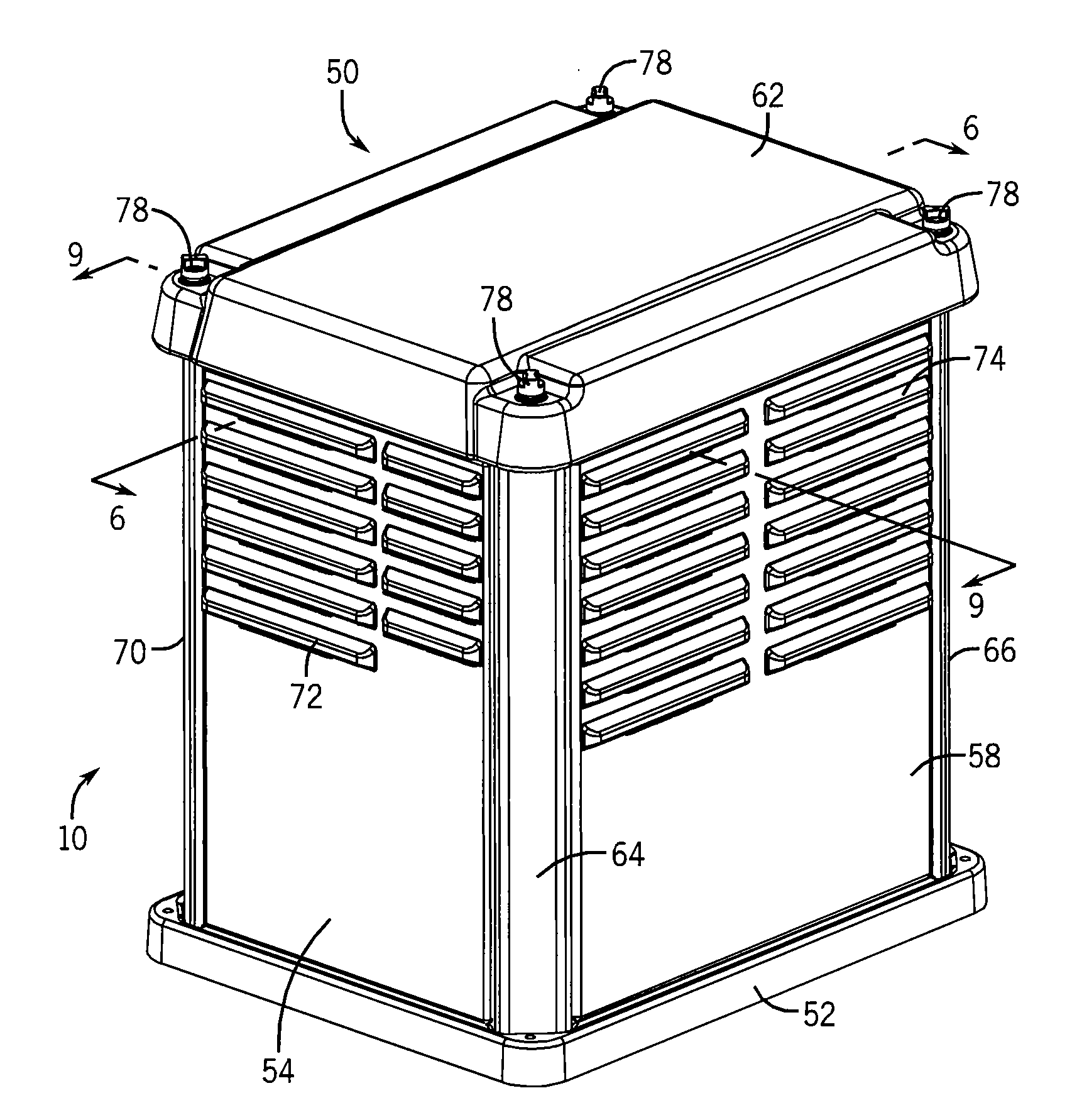 Electrical Generator With Improved Cooling And Exhaust Flows