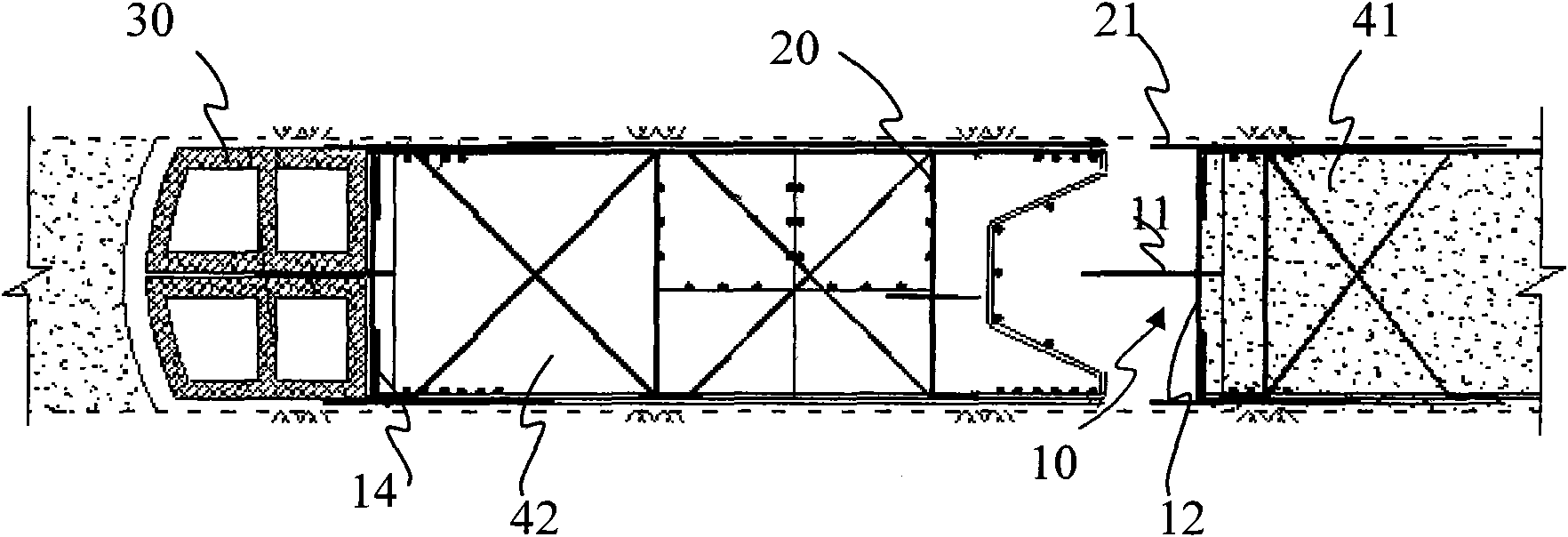 Cross steel plate water-stopping joint continuous concrete wall and joint construction method thereof