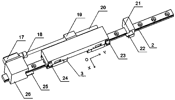 Ink jet device for preparing superfine primary/secondary grid line of solar cell