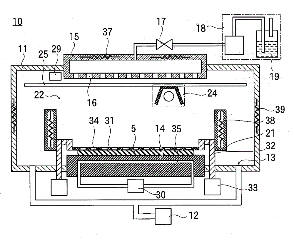 Apparatus for organic film formation and method for organic film formation
