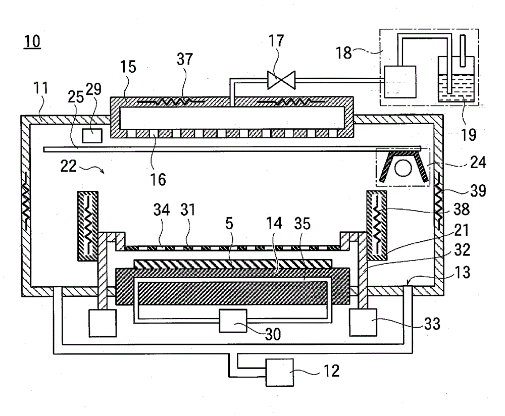 Apparatus for organic film formation and method for organic film formation