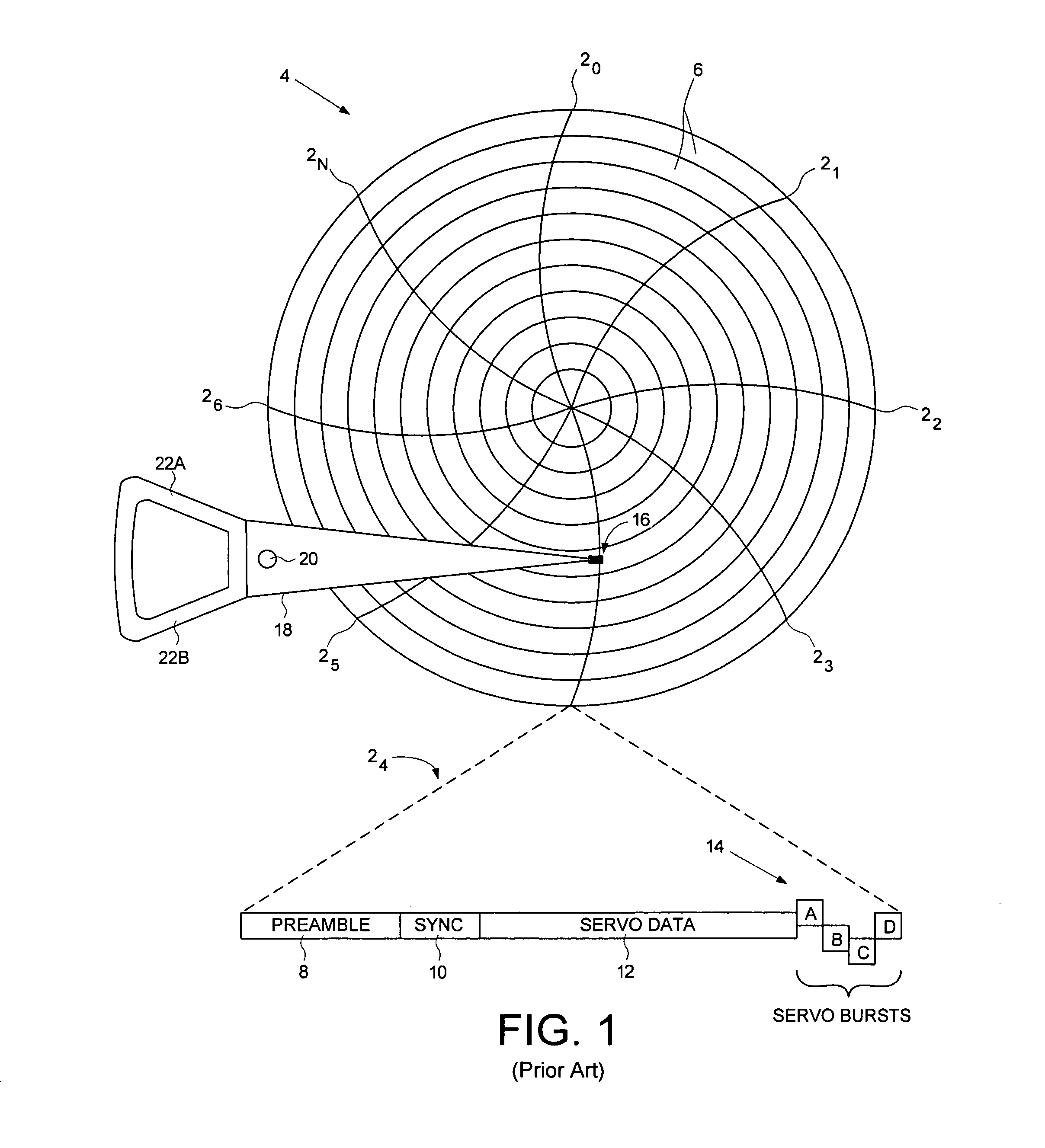 Demagnetizing a head in a disk drive by increasing the frequency of an AC write signal while maintaining the write current amplitude