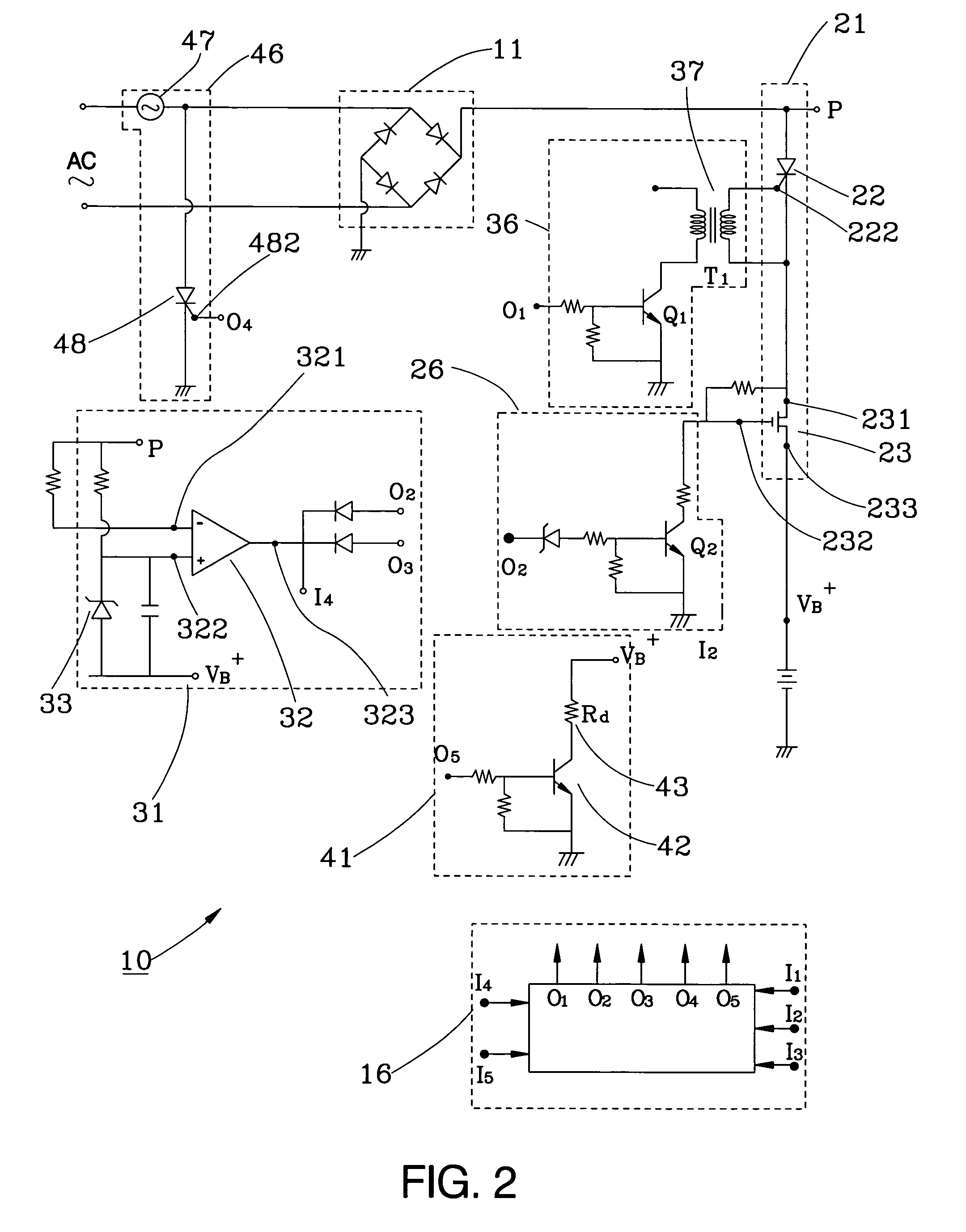 Battery charging and/or DC power supply circuitry