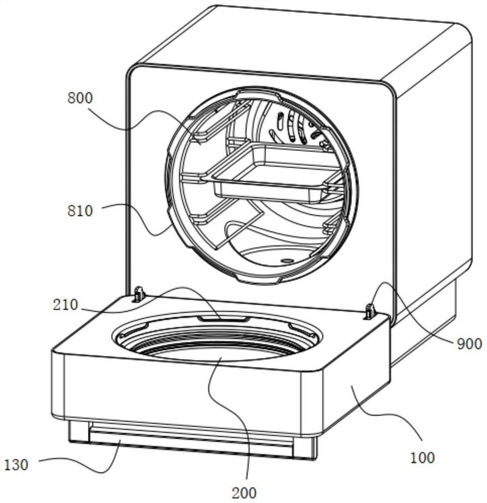 Door assembly and pressure cooking device