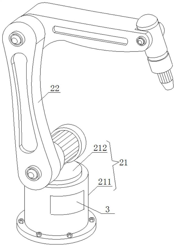 Vehicle body welding robot with temperature protection function