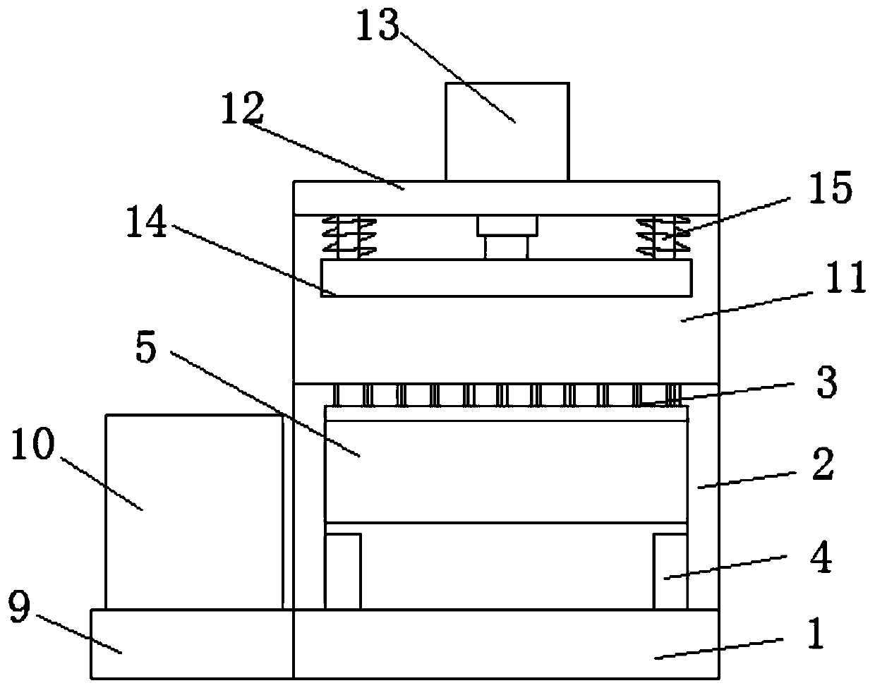 Transformer pin flattening device