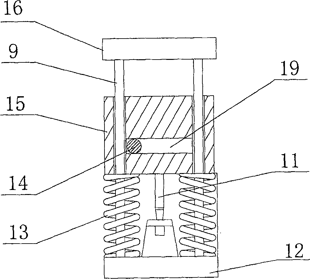 Vertical lifting and locking device