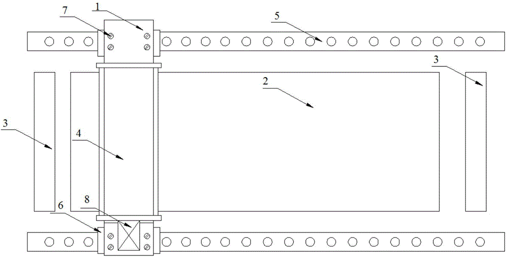 A powder spreading device and powder spreading method for laser selective melting SLM equipment