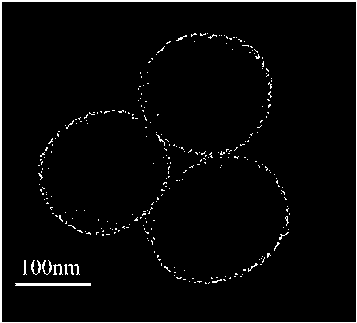 Method for preparing PH response amino-modified three-dimensional dendritic silica nanoparticle carrier carrying hydrophilic small molecule drug