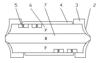 Protector chip of light emitting diode and production technology thereof