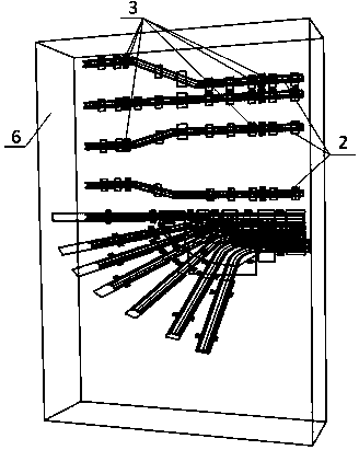 Continuous casting machine guide rail replacement flow process installation method