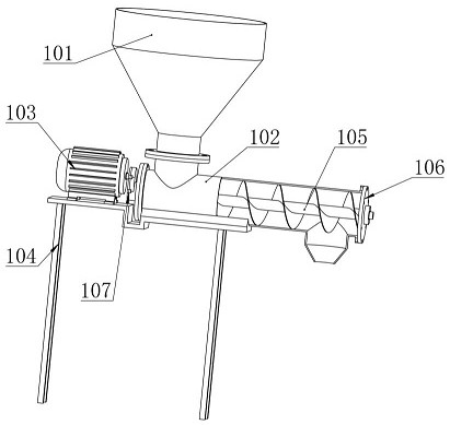 Automatic pig feed mixing and feeding device