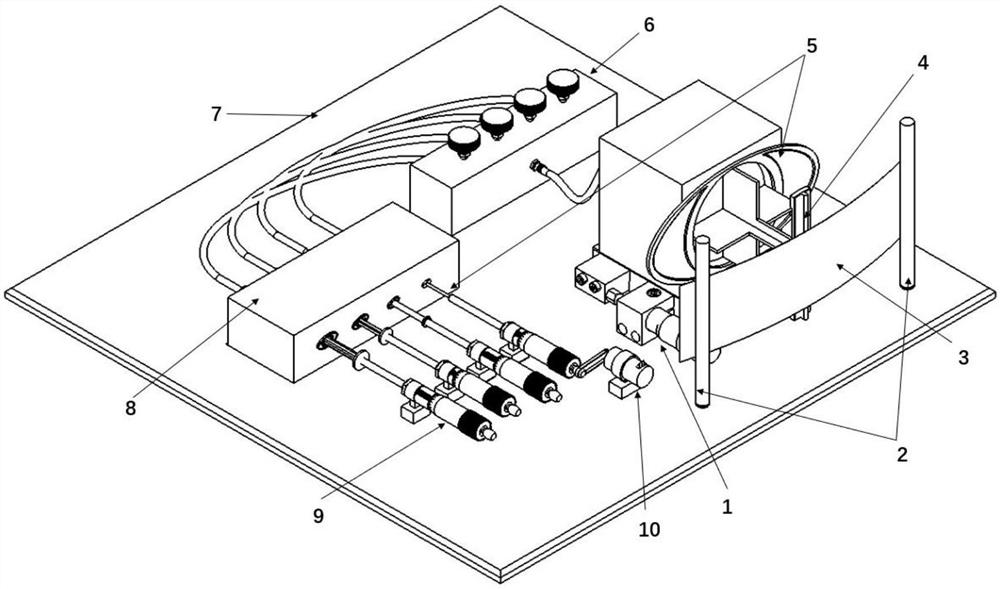 A mechanically controllable cracking device and method for multi-level control electrode spacing continuously changing