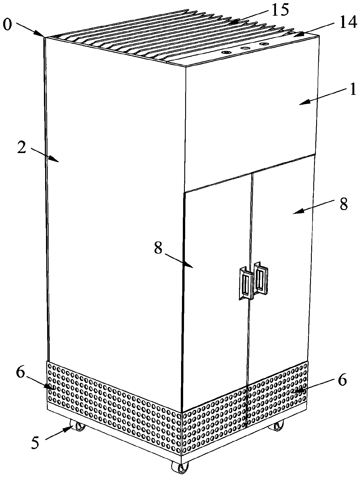 Wireless mobile air conditioning unit capable of realizing water contact-type energy charging