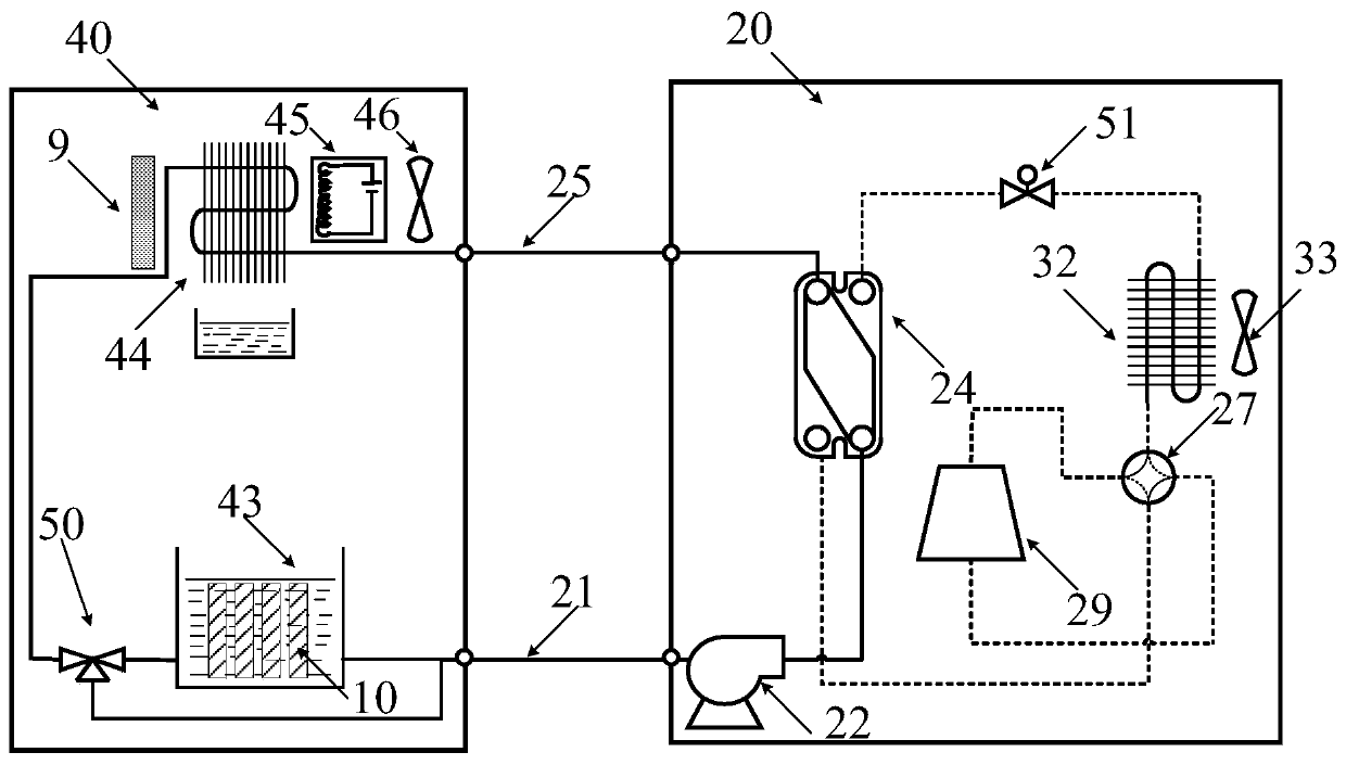 Wireless mobile air conditioning unit capable of realizing water contact-type energy charging