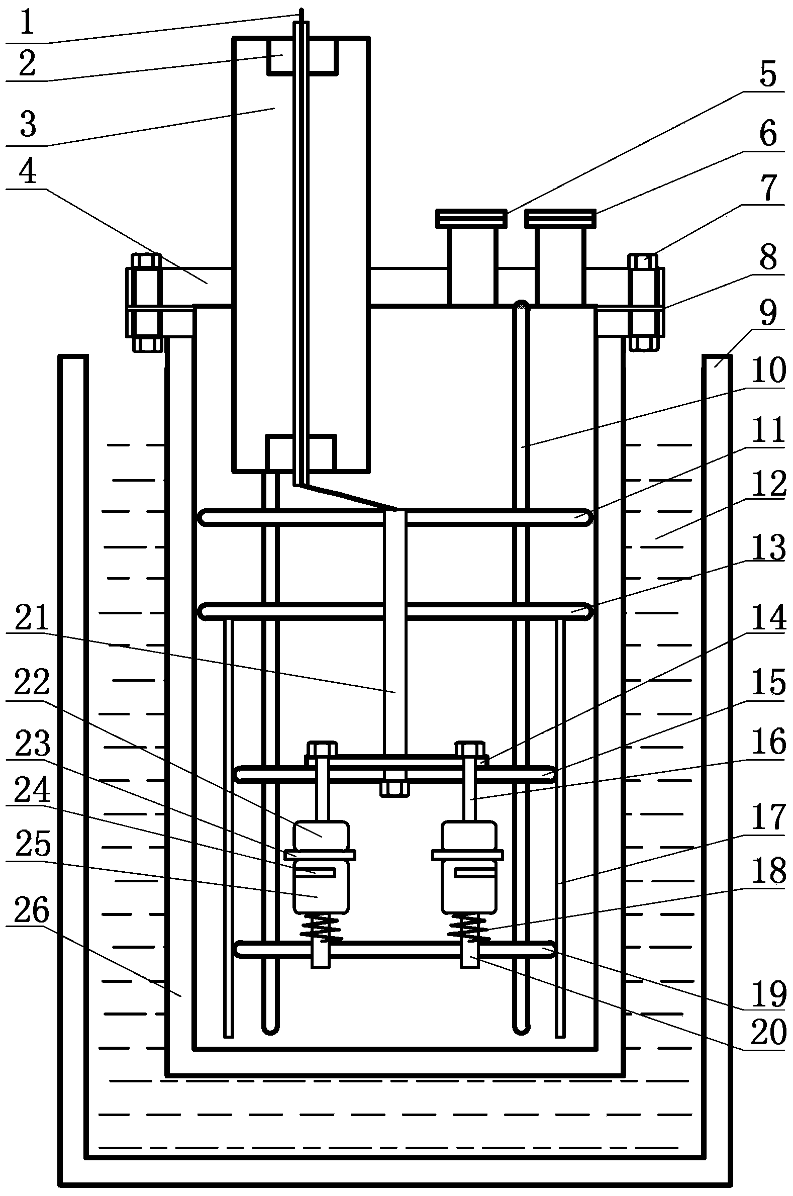 Multi-channel thermal stimulus current measuring device used for dielectric substances