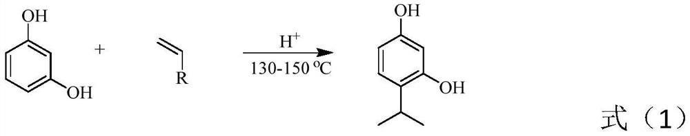 Modified resorcinol formaldehyde resin as well as preparation method and application thereof