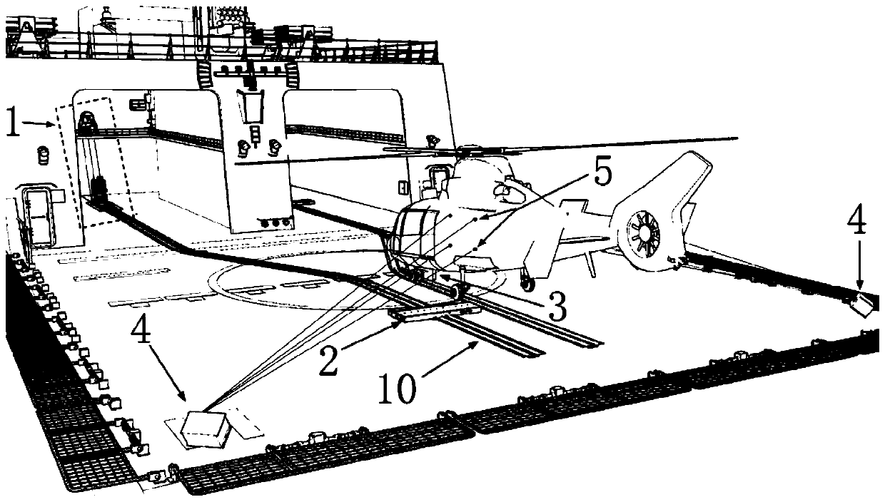 A method for quickly mooring an offshore operation helicopter