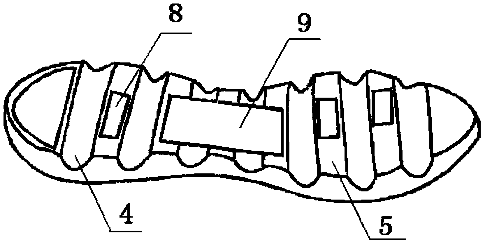 Shoe and shoe sole structure thereof