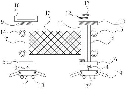 Isolation guardrail for building construction