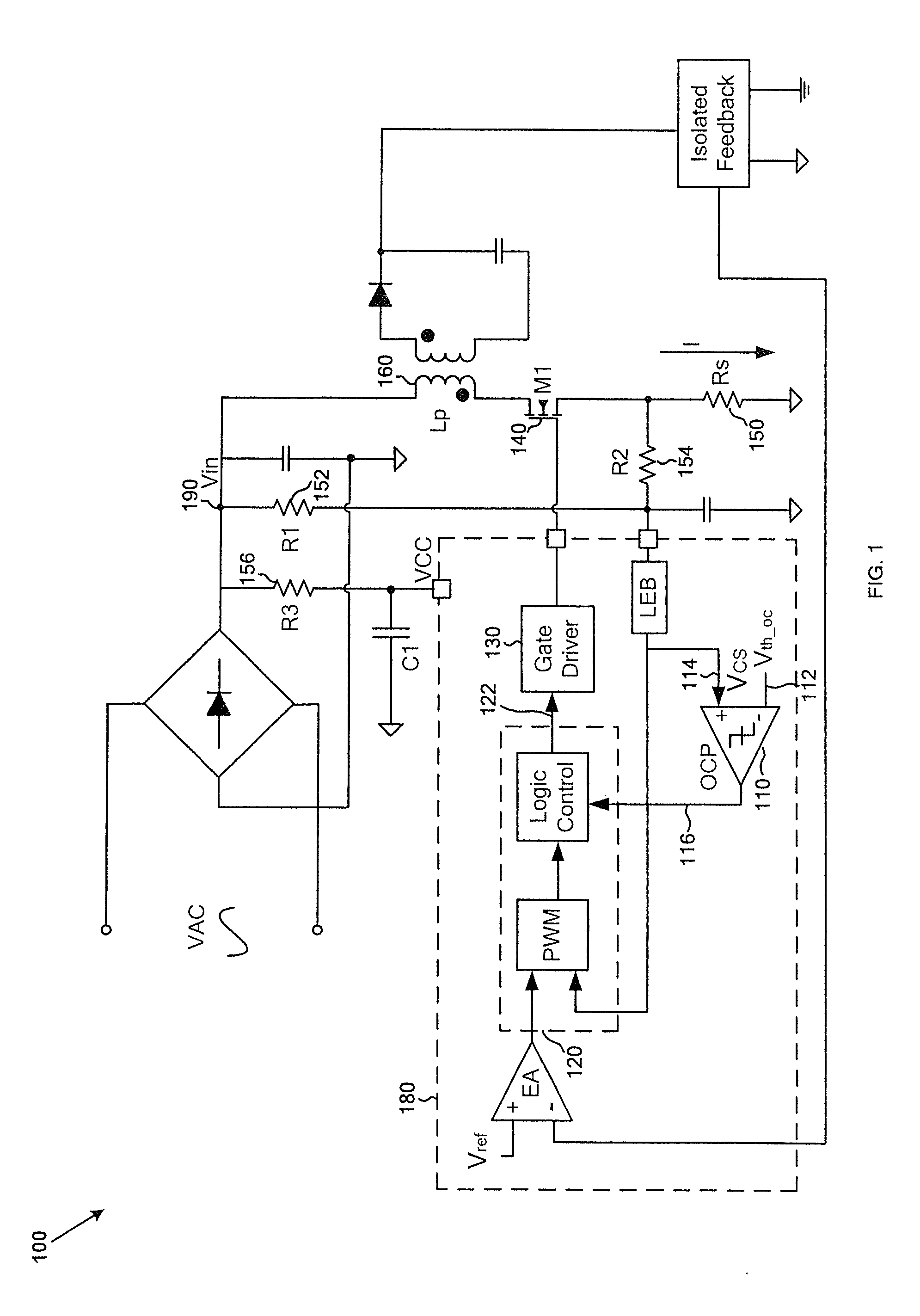 System and method providing over current protection based on duty cycle information for power converter