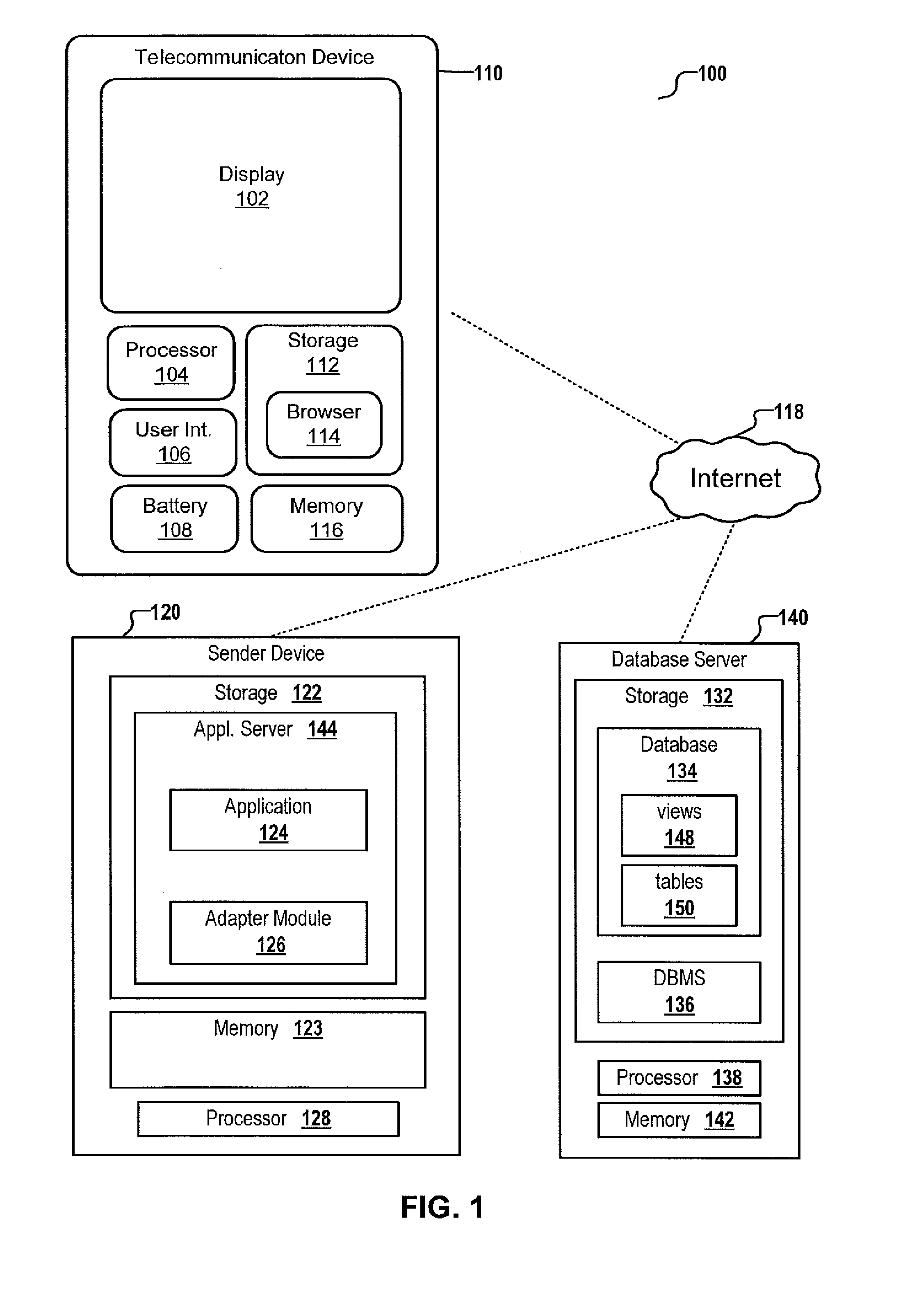 Data retrieval via  a telecommunication network