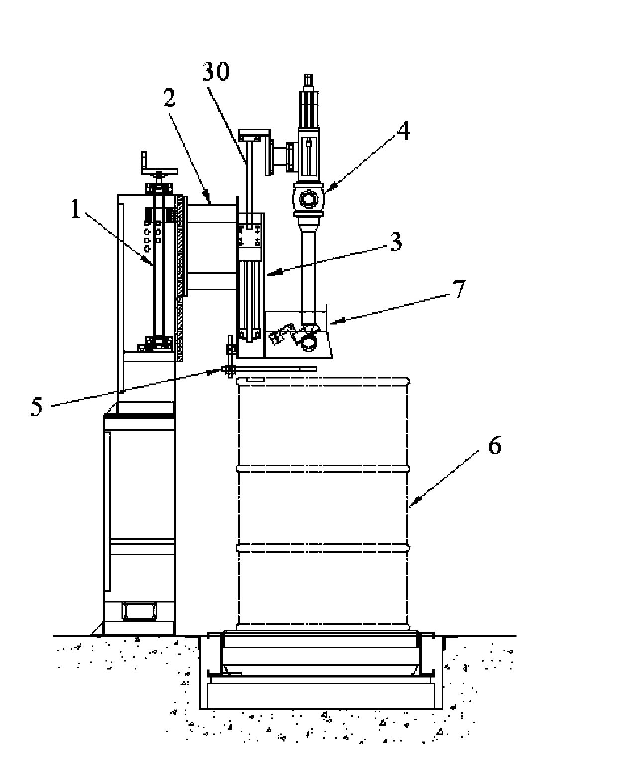Liquid filling machine positioner