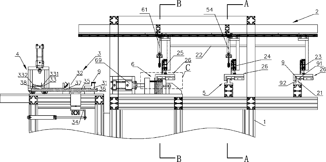 Solar module frame long side intelligent production line