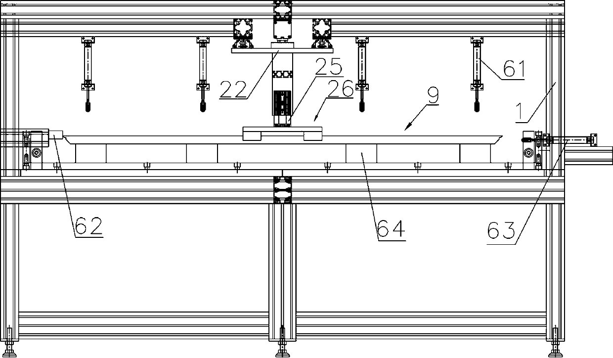 Solar module frame long side intelligent production line