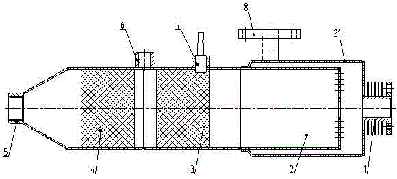 Ammonia gas generating device for diesel vehicle filter