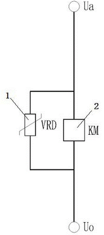 Rheostat circuit for eliminating coil surge