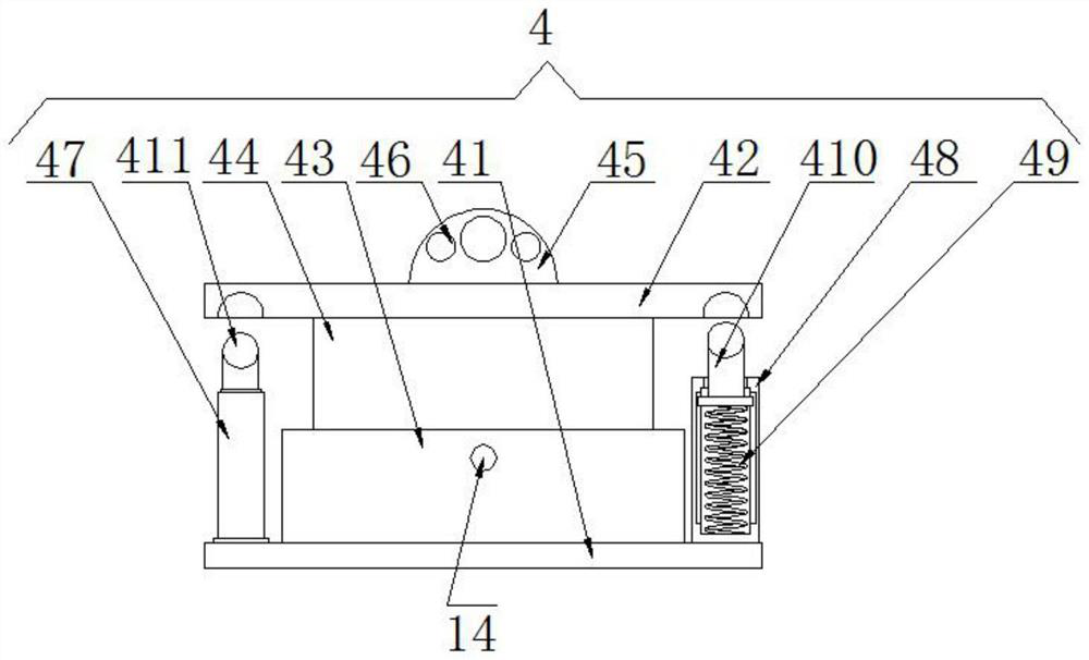 A micro-opening device for unilateral tearing of a glass fiber reinforced plastic forming hydraulic press